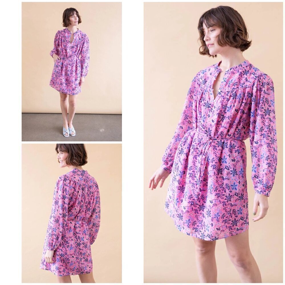 Xirina Bellamy Henley Mini Dress ~ Sweet Vines Medium M Nwt